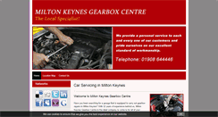 Desktop Screenshot of miltonkeynesgearboxcentre.co.uk